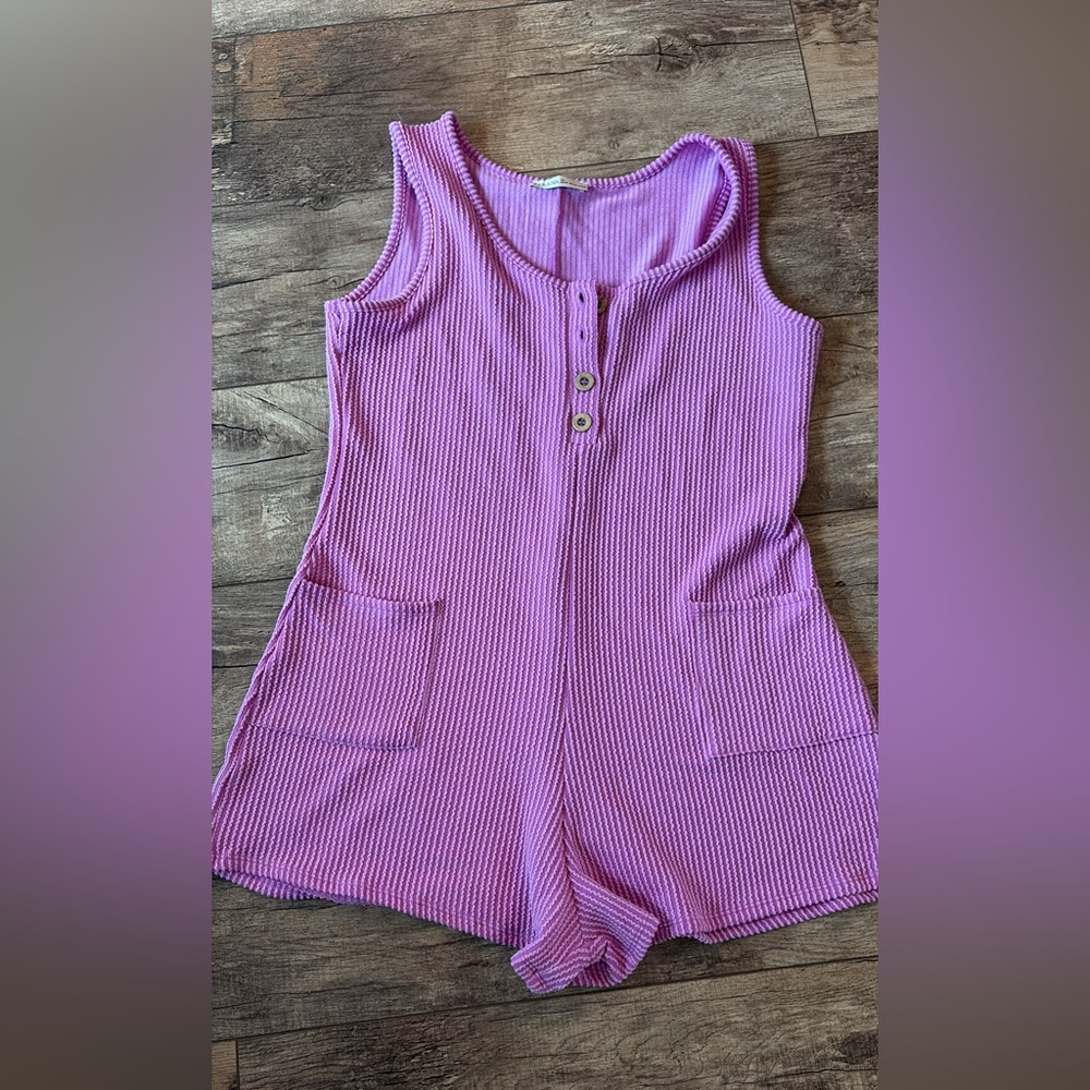 Zenana Outfitters Lilac Sleeveless Romper